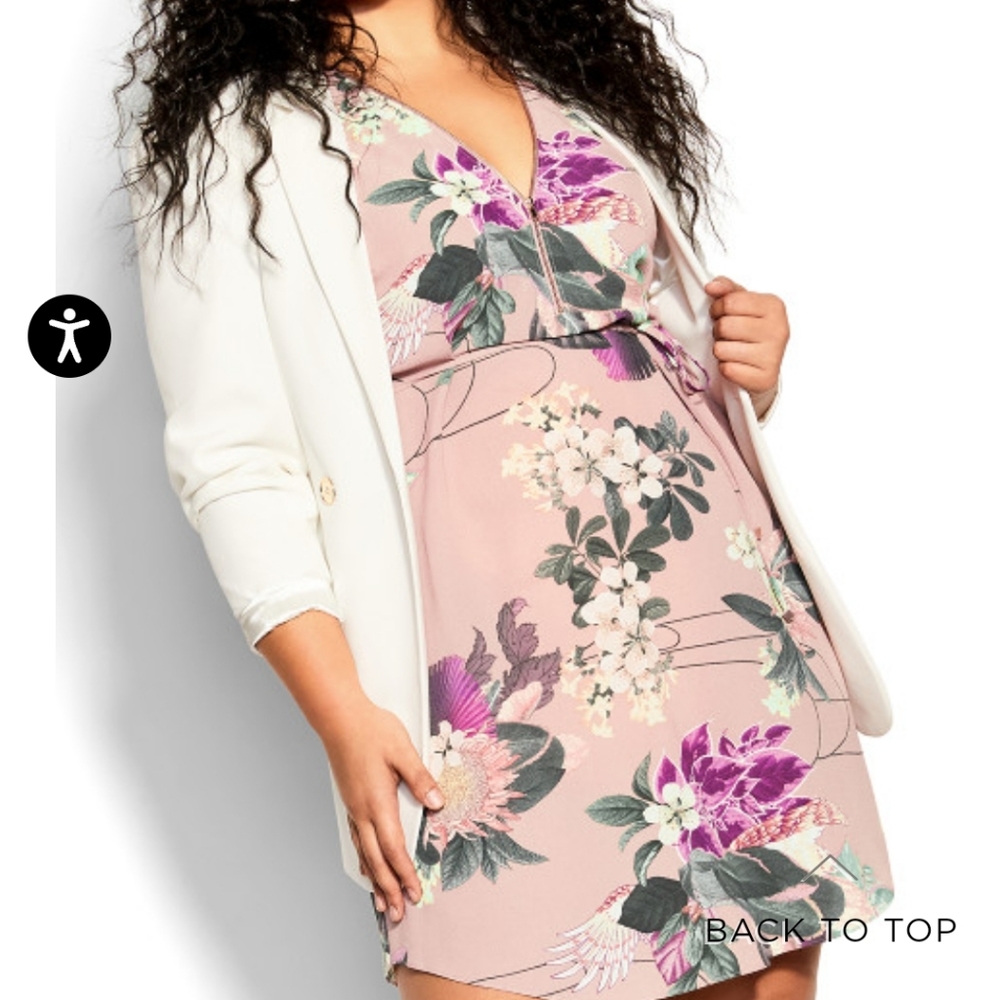 City Chic Kirrily Blush Dress